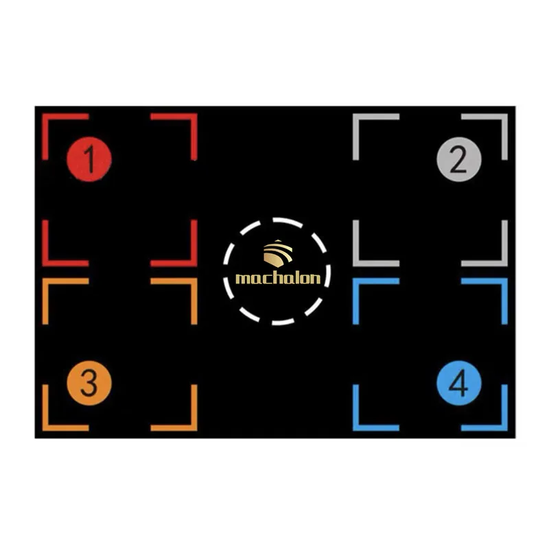 

Standard Size Non-Slip FootstepTraining System Mat Basketball Training Mat Foot Work Training Mat 105.5x76cm, Black