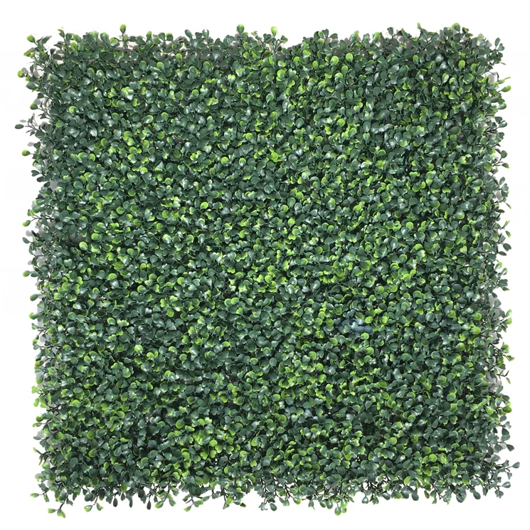 

50*50 cm UV Protection Artificial Boxwood Hedge Mat Panel Fence Screen Plastic Grass Green wall