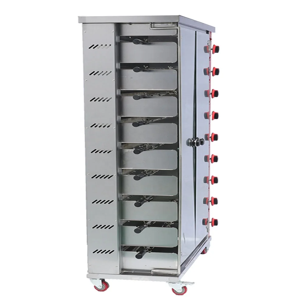 
9-rod Cooking Roast Chicken Chicken Maker Commercial Gas Chicken Rotisserie Oven For Sale 
