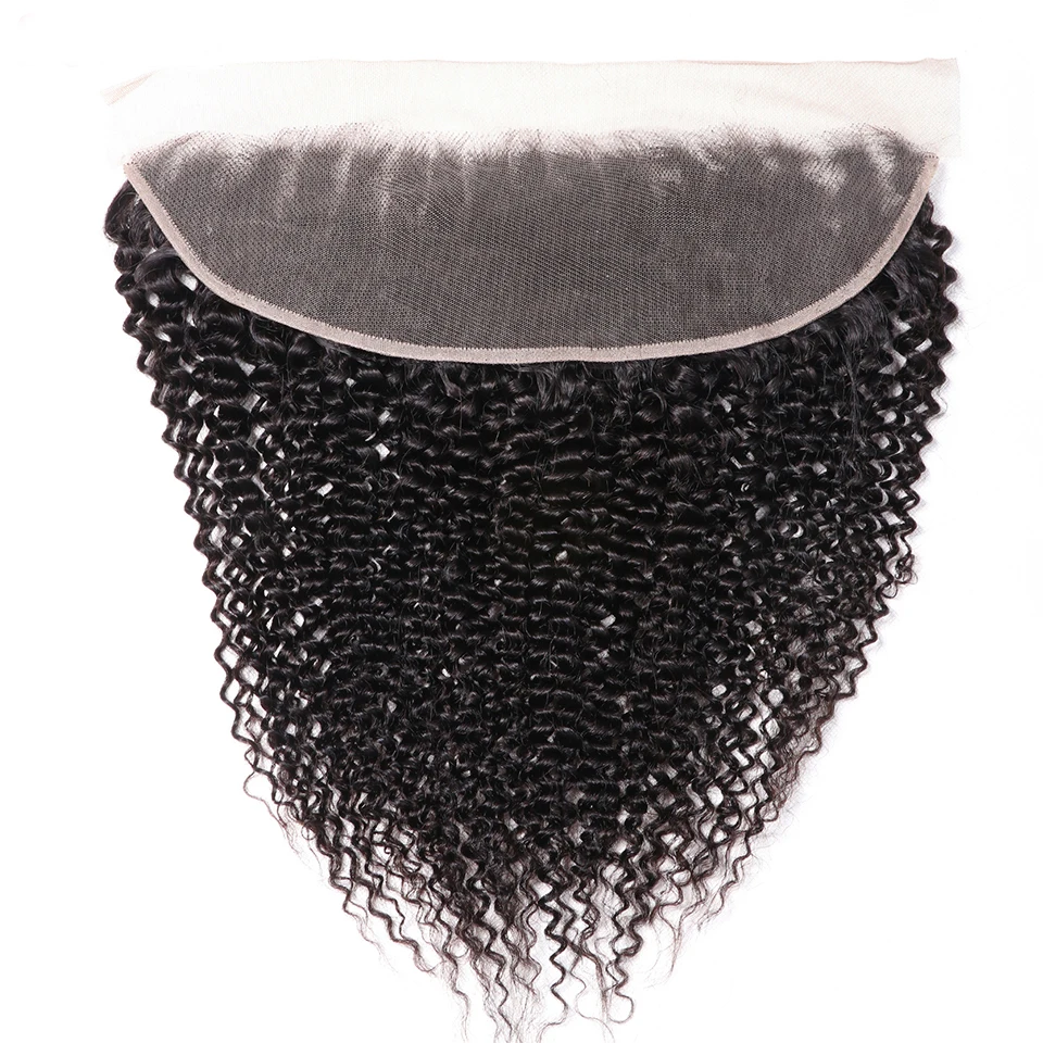 

Funtoninght kinky curly cuticle aligned hair top service hair extension packaging natural black lace closures for black women