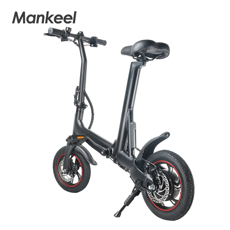 

Europe stock 12 inch bicycle electric fat tire double brake ebike 7.8 ah removable battery electric bicycle, Black ,grey