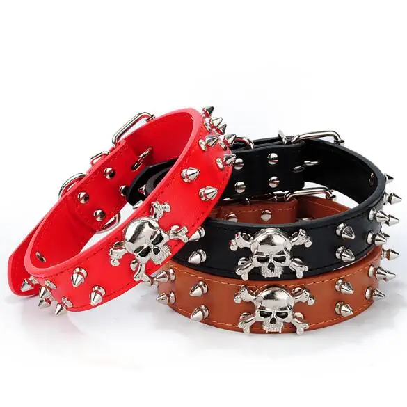 

Halloween Double Row Martingale PU Leather Dog Collar Innovative Products