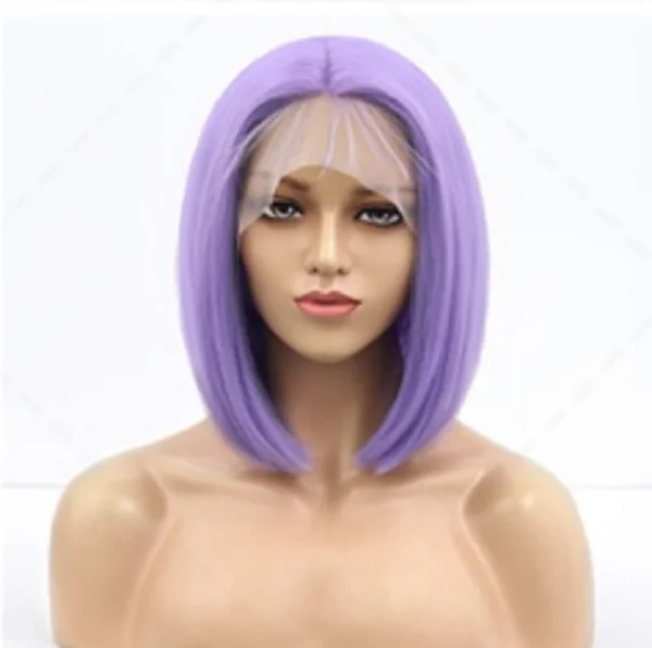 

Straight Bob Human Hair Wigs Full Machine Made Wigs Brazilian Remy Human Hair Bob Wigs For Women 12 inch