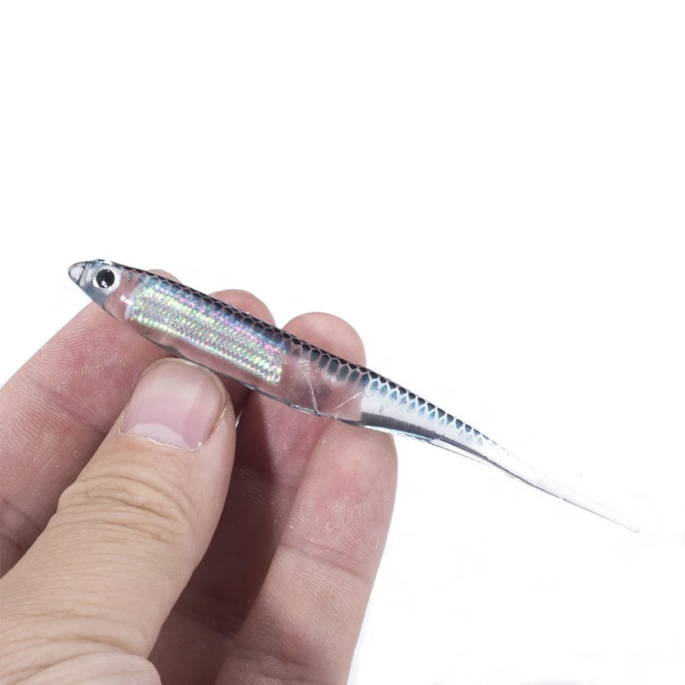 

6pcs/lot 2.6g 9cm Cannibal Baits Artificial Soft Fishing Lures Wobblers Fishing Soft Lures Silicone Shad Worm Bass Baits