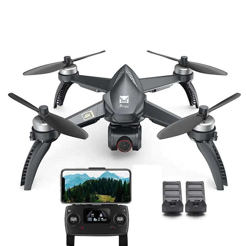 

2 Batteries MJX B5W Professional Bugs 5G Drone With 4K HD Camera GPS Follow Me Drone Brushless drohne B4W