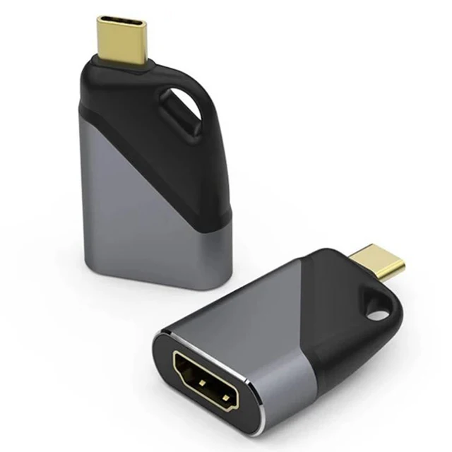 

Mobile Phone To HDTV Adapter USB Type C to HDMI-Compatible 4K @30Hz mini Keychain Adapter for Video Extending
