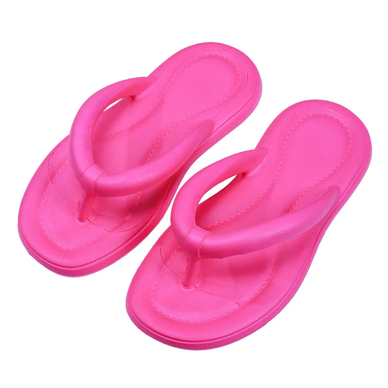 

2023 Summer Ladies Eva Soft Sole Quiet Casual Indoor Bathroom Anti-slip Vacation Flip-flops Clip-on Slide Sandals And Slippers