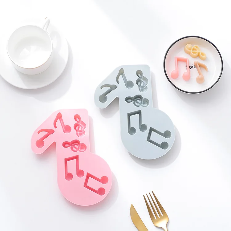 

Creative Musical Note Silicone Chocolate Mold DIY Baking Candy Cake Mold Ice Tray Tool, 2 colors