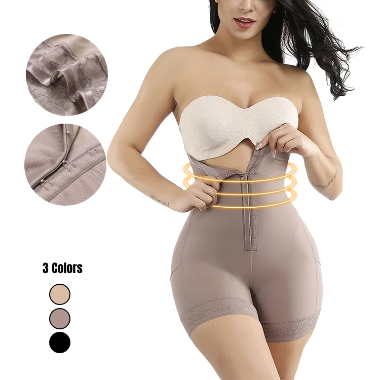 

Shapers Underwear Plus Size Black Seamless Pad Butt Lift High Waist Butt Enhancer Hooks Shapewear For Women Body Shaper, As show