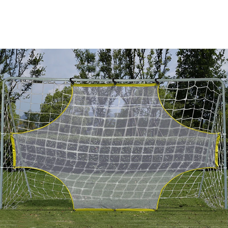 

Football Shooting Training Full Size Portable practice goal shot Target Net, Yellow-white