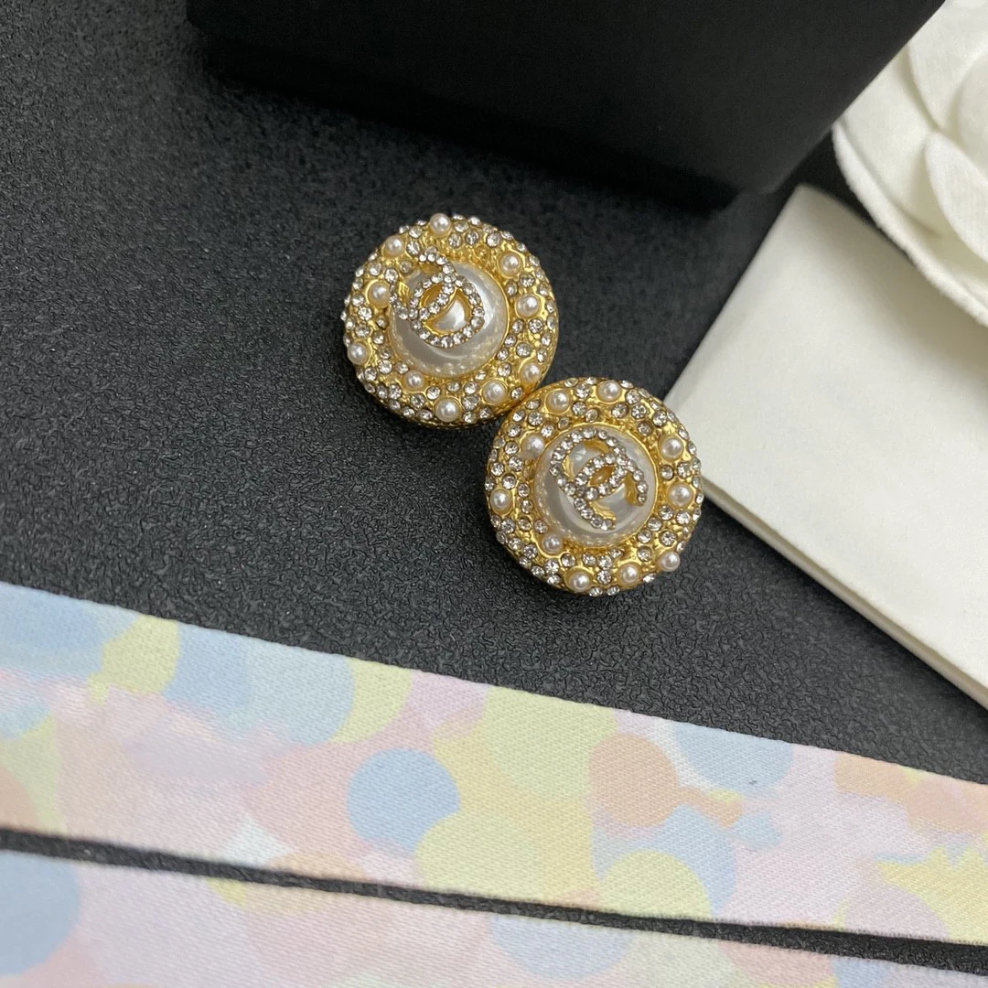 

2021 best selling jewlerly products channel cc earings jewelry for women, As picture