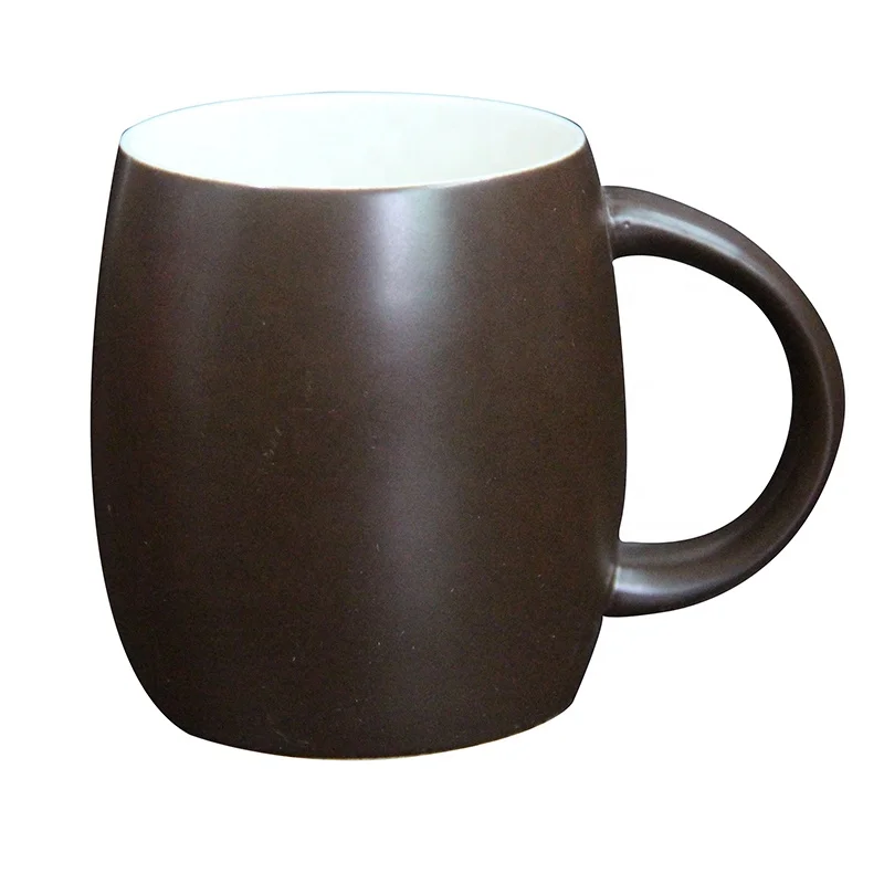 

A Grade stock available MOQ 1 pc modern luxury matte brown glossy brown 400 ml ceramic coffee water cup