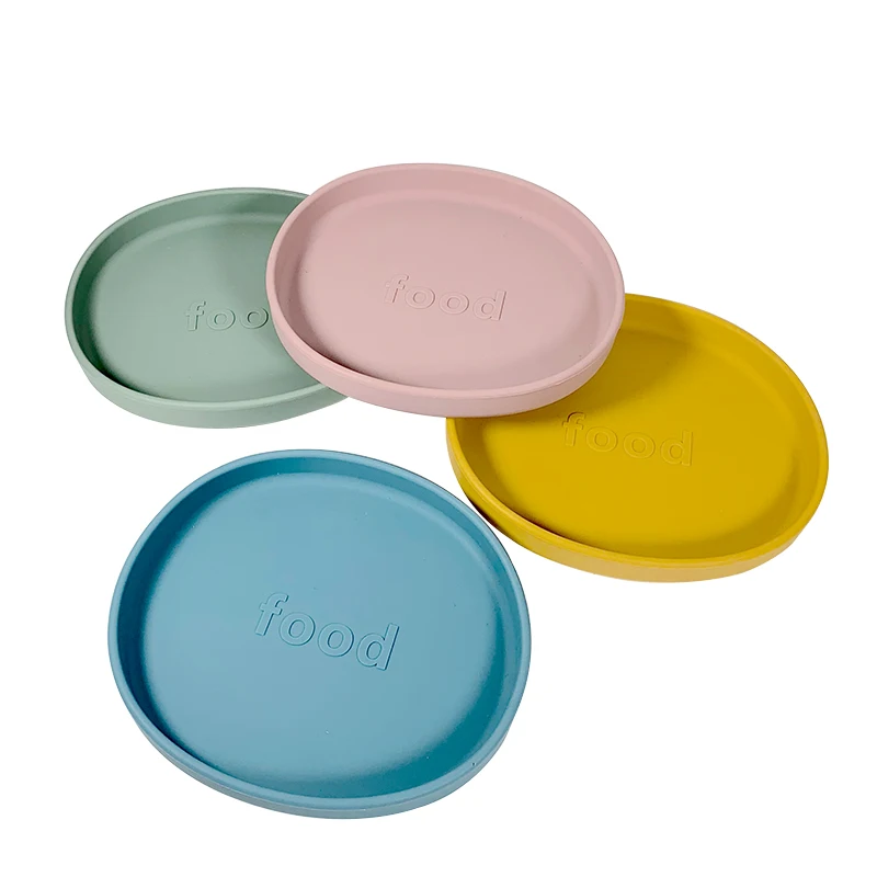 

2021 new design Factory supply attractive price baby eating bowl custom silicone baby plate