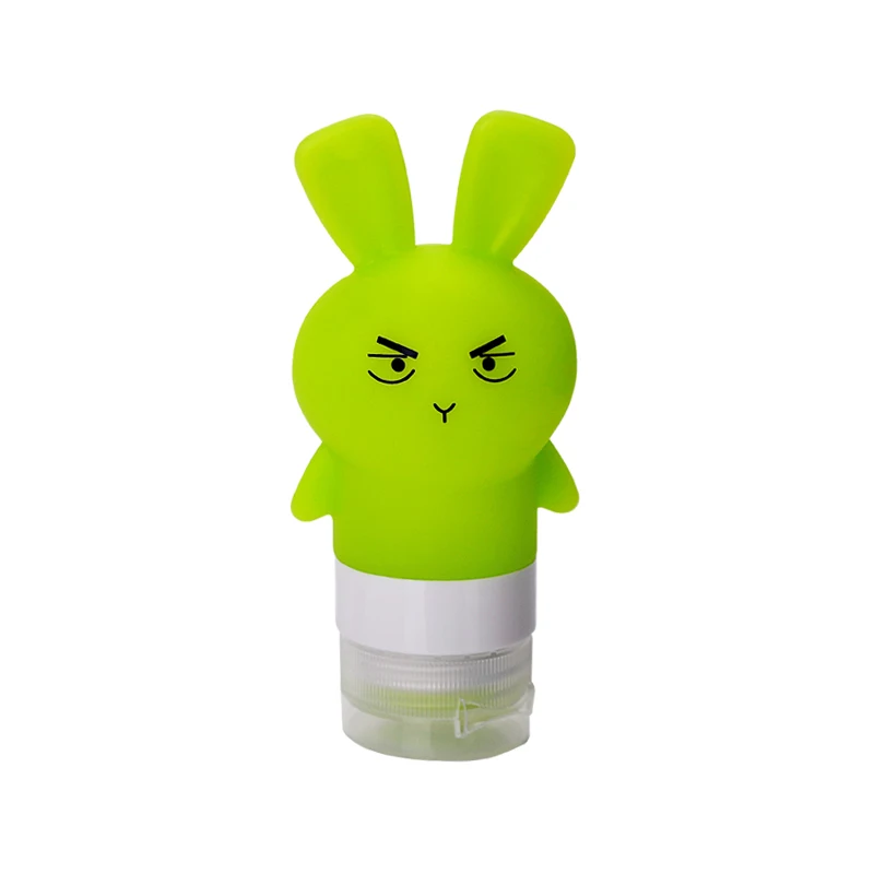 

Gepai silicone travel bottle portable cute outdoors rabbit shape gel packing bottle