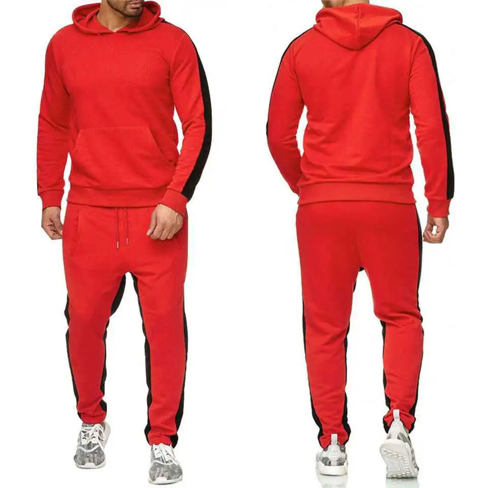 

Plus Size Casual Custom Bulk Plain Two Piece Long Sleeve Multi Color Sport Gym Joggers Polyester Hoodies Set Mens Tracksuit, Customized color