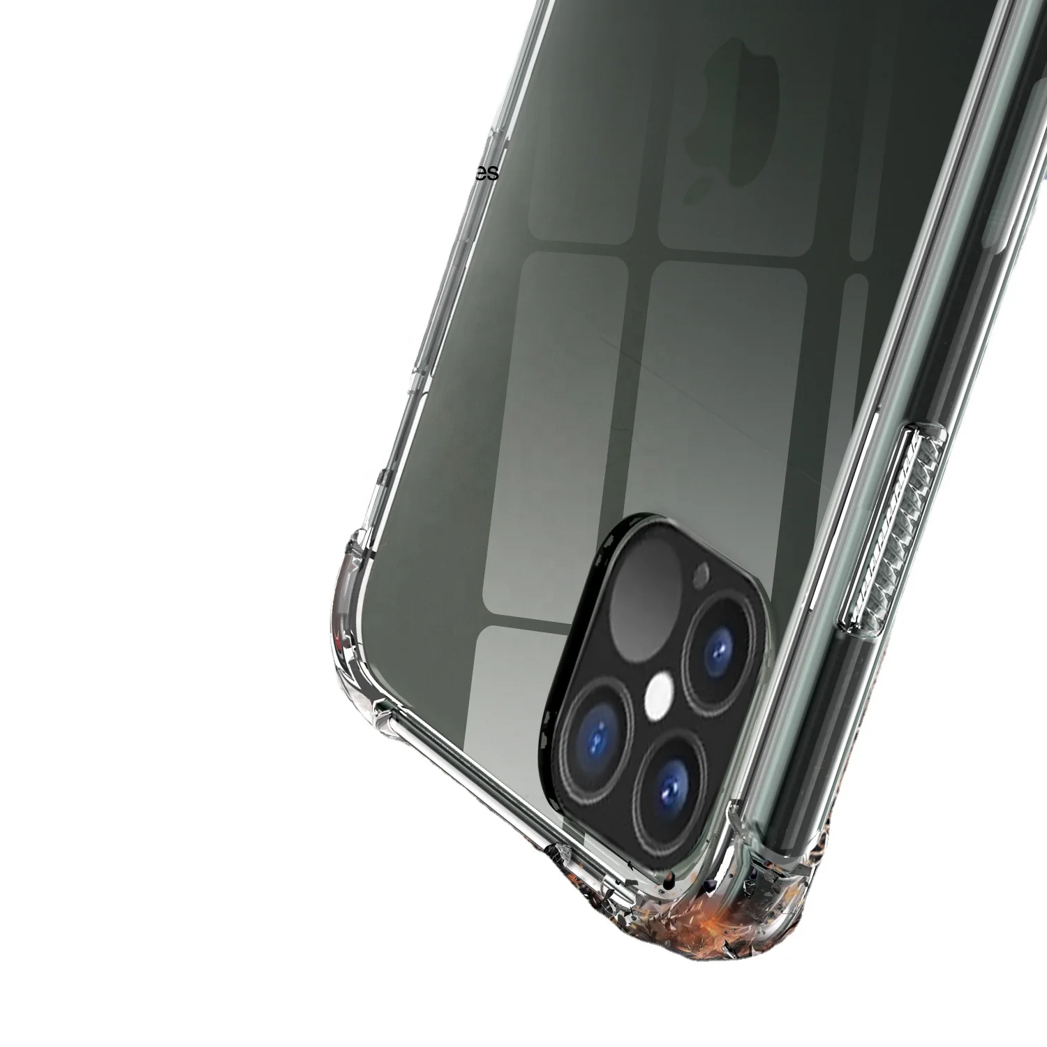 

2020 New Tpu transparent phone cover fall-proof case for iPhone2020