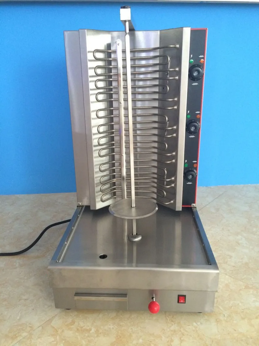 Commercial Stainless Steel Gas Shawarma Machine for 4 Burners