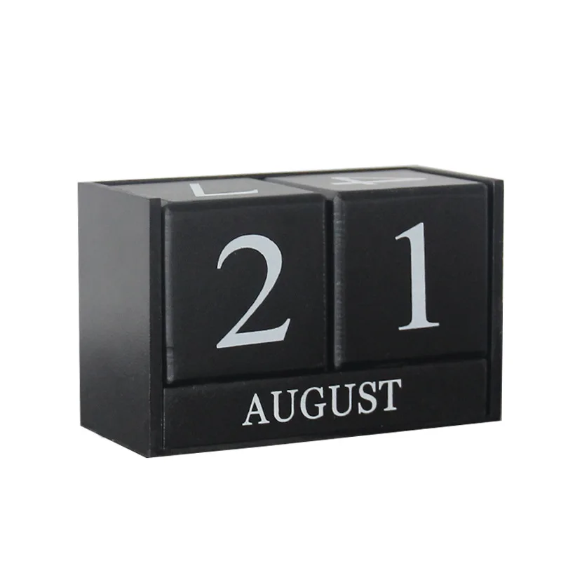 

European contemporary clothing store props black perpetual calendar living room home decoration