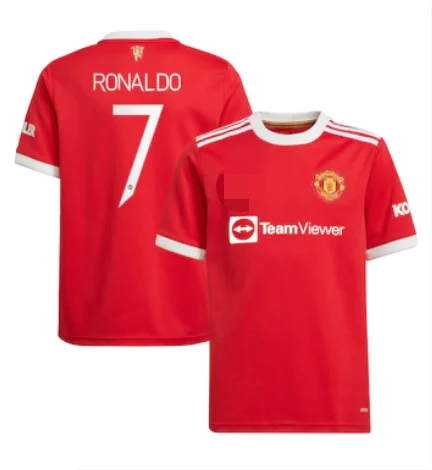 

21 22 Ronaldo transfers FC jersey sportswear CR7 returns football shirt, As pictures or custom any color