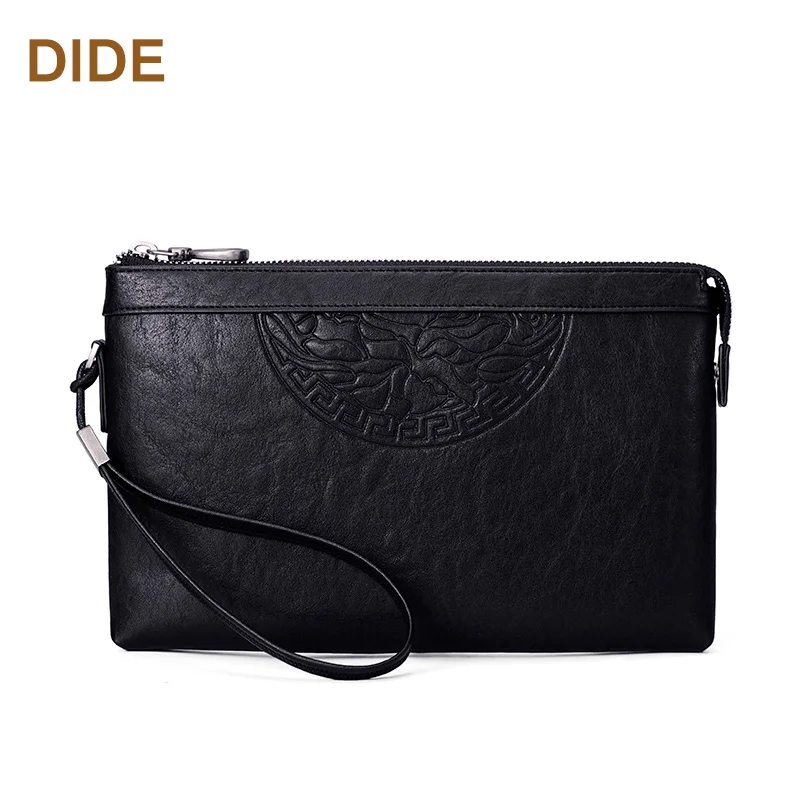 

Leather Vintage big clutch bag handbag for men