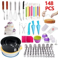 

Food Grade Eco-friendly starter stencil cake tools stainless steel cake decorating mold SET OF 148