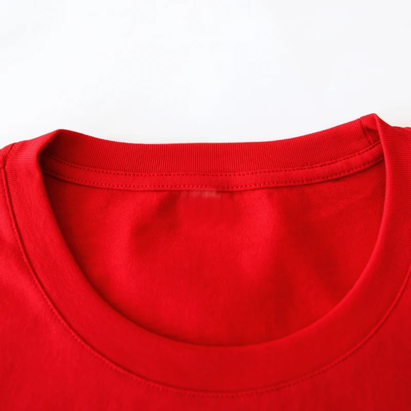 

Wholesale customized short sleeve man t shirts high quality red cotton T-shirt