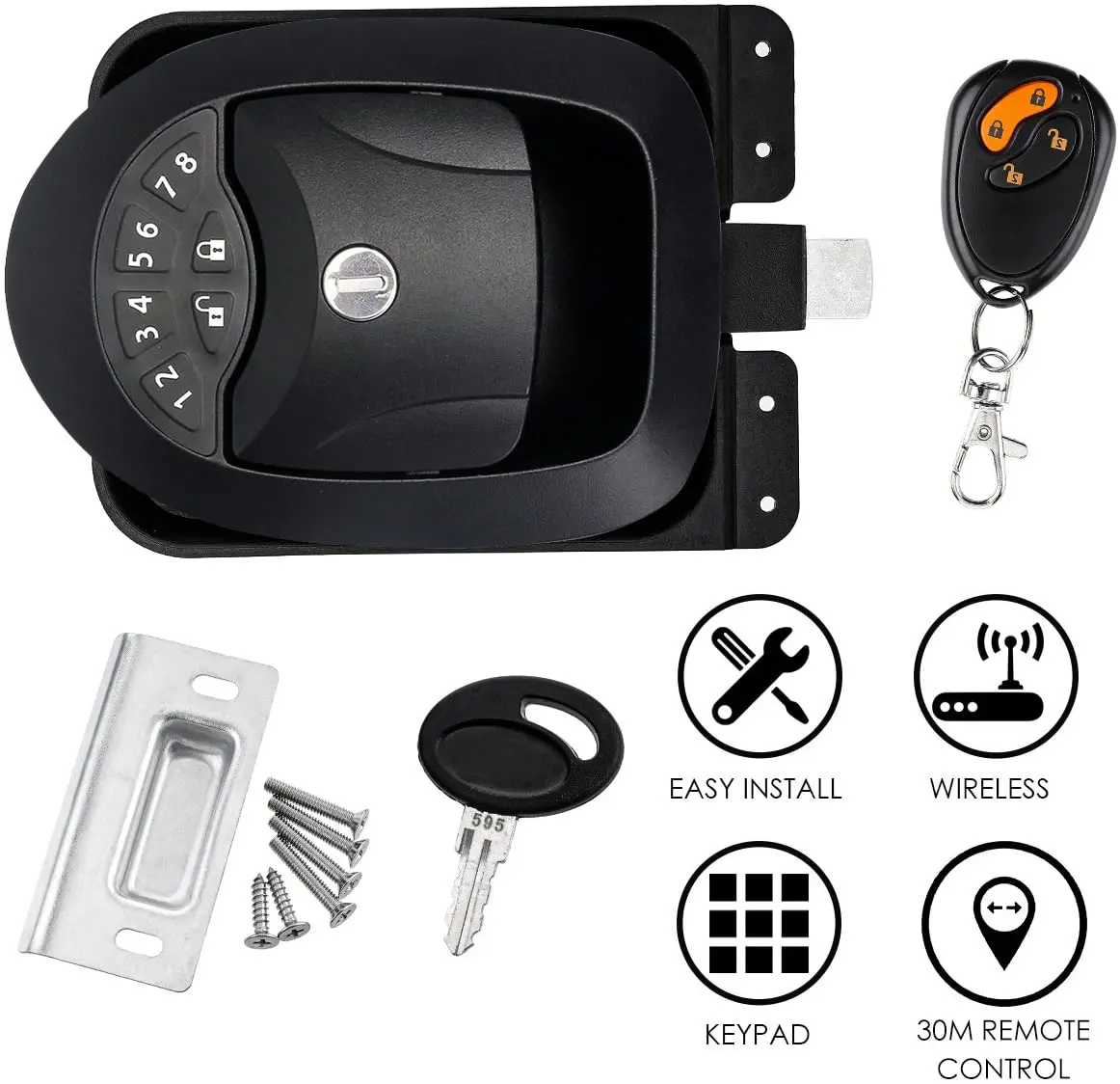 Keyless Lock Trailer Door Lock With Car 
