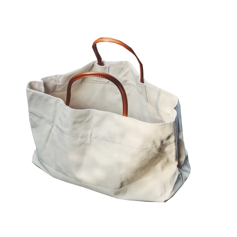 

Large-capacity Washed Canvas Beige Shopping Tote Bag Women Hand Bag Canvas Tote, Beige / custom