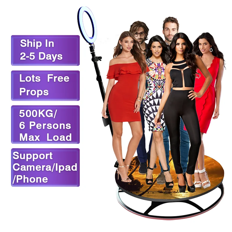 

Big 115cm Cheapest 360 Photo Booth Photobooth Wedding Party Photobooth Video Camera Portable 360 Degree Photo Booth