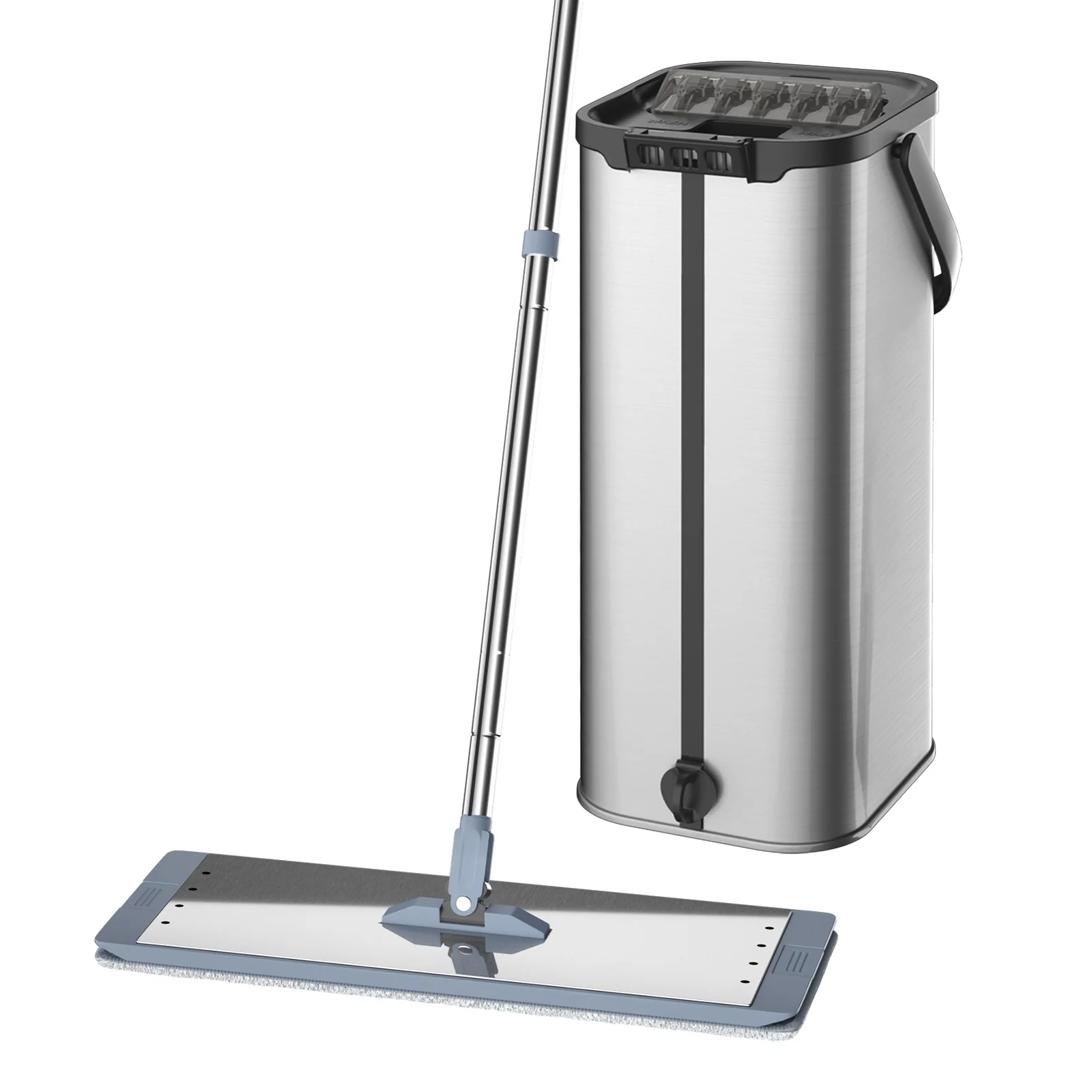 

Flat Floor Mop and Bucket Set withProfessional Home Floor Cleaning System