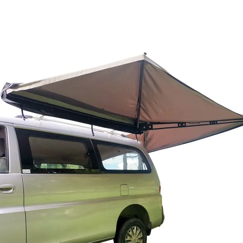 

Outdoor camping 270 degree car side without stand pole 3000mm waterproof foxwing awning with tent