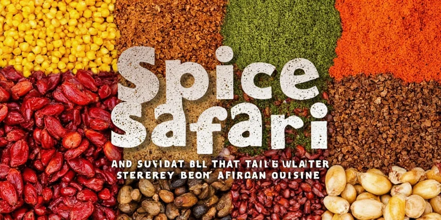Colorful West African spices