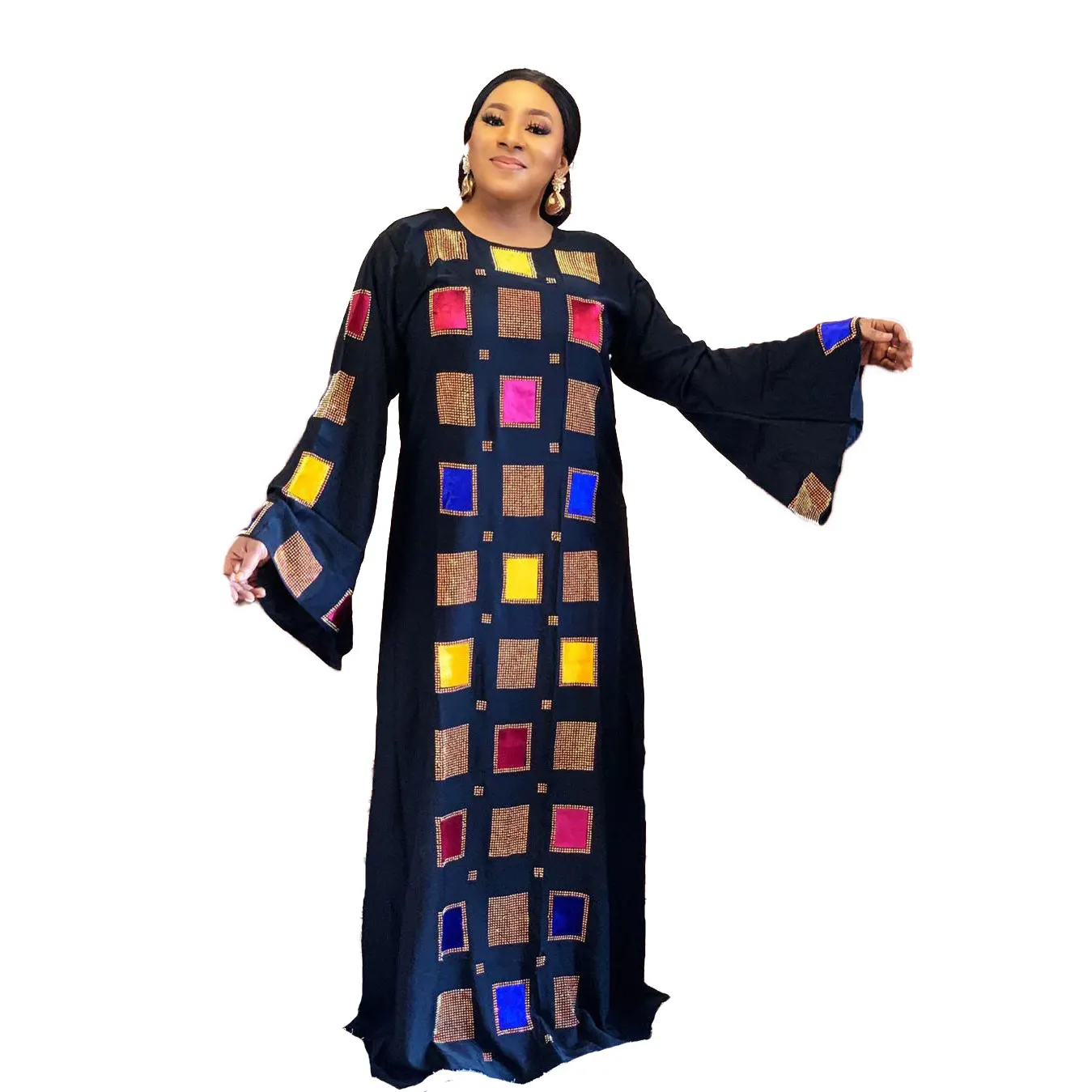 

20730-SW22 loose muslim maxi plus size dresses women sehe fashion, 2 colors