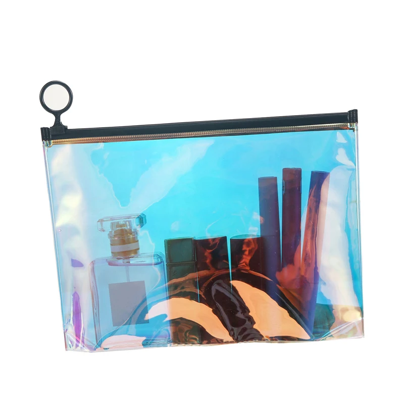 

Laser Maquillaje Symphony PVC Transparent Waterproof Toiletry Bag Colorful Storage Bag Pencil Case Pencil Case Cosmetic Bag