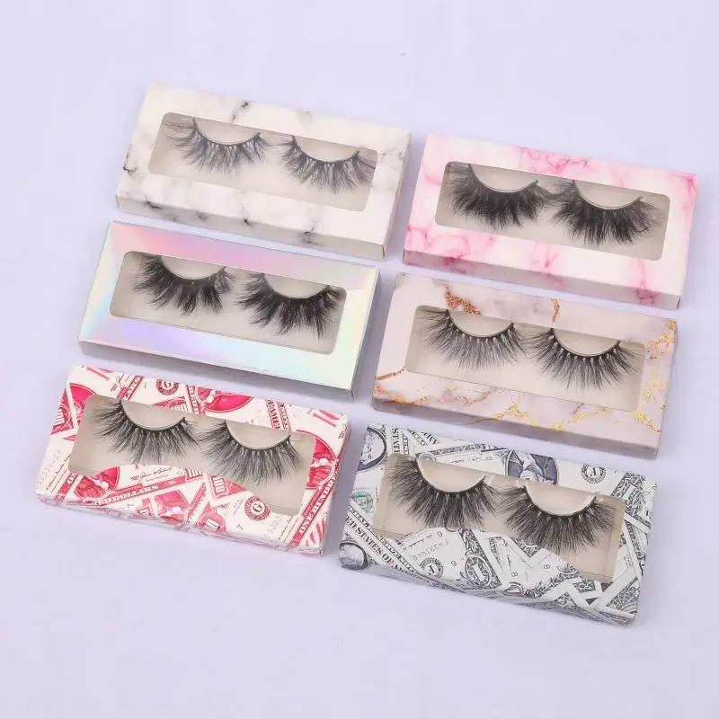 

3d Faux Mink Eyelashes Natural And Thin Eyelash Vendor Customized Boxes False Eyelashes