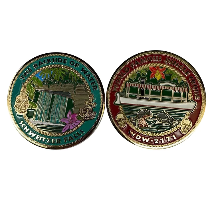 

Custom Military Souvenir Army Commemorative Sports Metal Soft Enamel Challenge Coin, Custom color