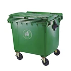 1100 litre large wheelie plastic recycling bin industrial garbage container
