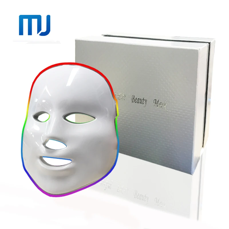 

LED Facial Mask Colorful Led Beauty Mask 7 Colors Led Face Mask Light Therapy Light Up