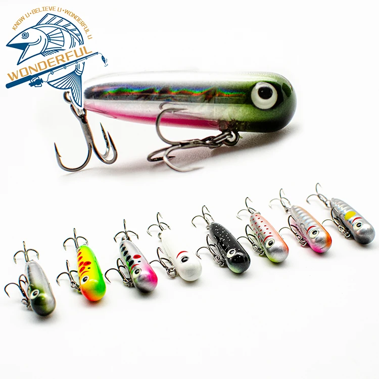

4g PVC Multicolor Freshwater Mini Sinking Popping Tackle Bait Hard Pencil Fishing Lure