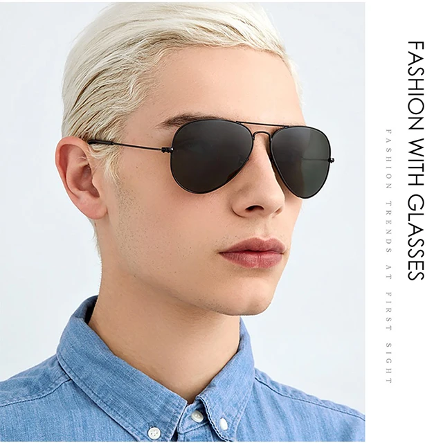 

Classical Metal Aviation Shade Ray Band Sunglasses Men Women Driving Fishing Pilot Sun Glasses