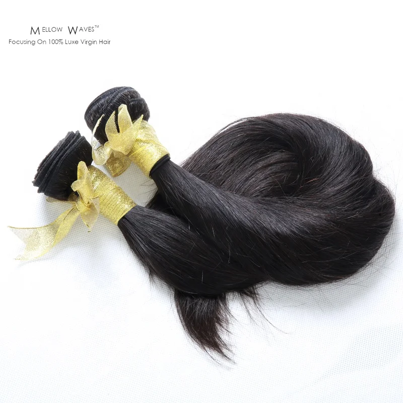 

Mellow Waves Indian Remy Raw Straight Hair Bundles Hightline 100% Human Hair Virgin Original Hair For Black Women