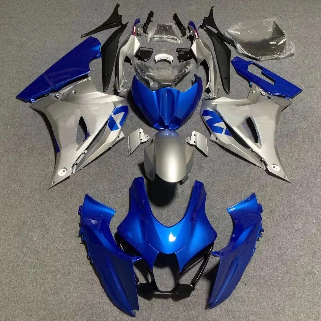 

2021 WHSC Blue and Silver Kit Motorcycle Body Kit For SUZUKI GSXR1000 2017-2020 K17 Motorcycle Fairing In Stock Ready To Ship, Pictures shown