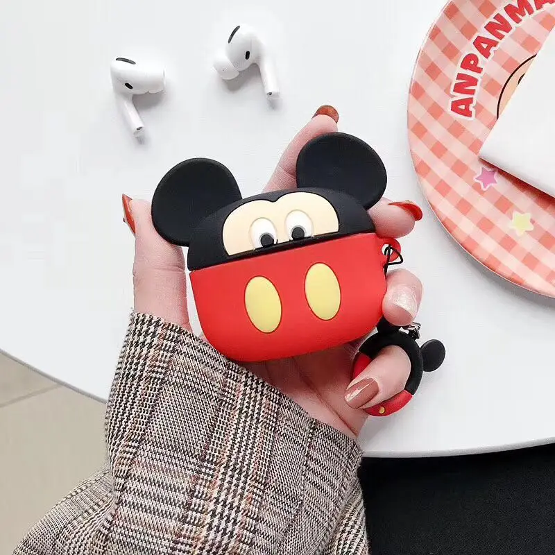 

Soft cute for Airpods pro case silicone headphone cover minnie mickey mouse for airpod case