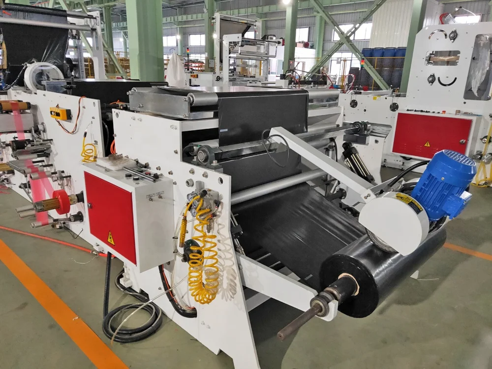 
Automatic plastic bag on roll bag machine draw tape drawstring biodegradable trash garbage roll bag making machine on roll 