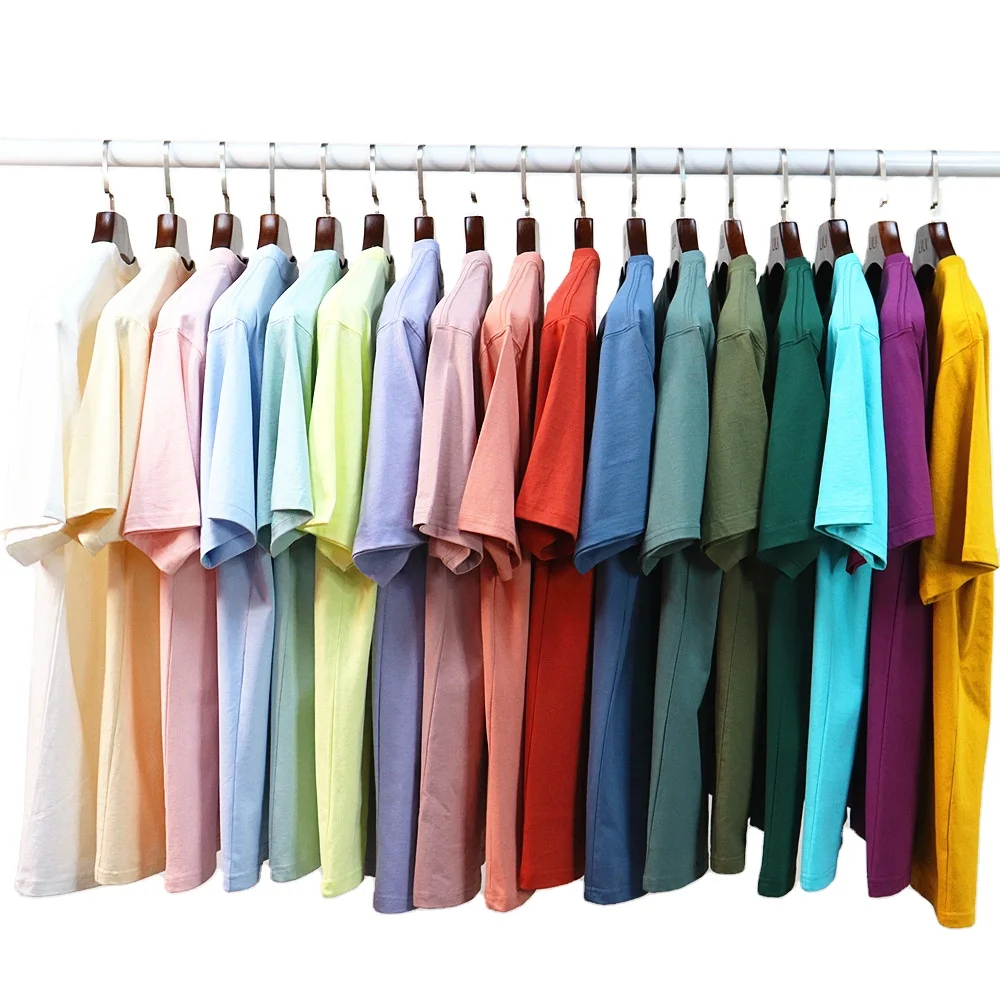 

2021 Gold supplier 230gsm 100% combed cotton OEM custom logo blank plain casual t shirt for men women unisex, 23 colors