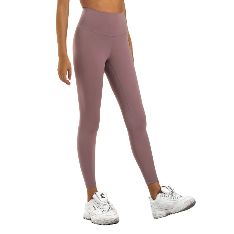 

Activewear Autumn Plus Size Double-Sided Sanding Yoga High Waist Sports Fitness Nine-Point Pants Gym Leggings Wear Trousers, As shown
