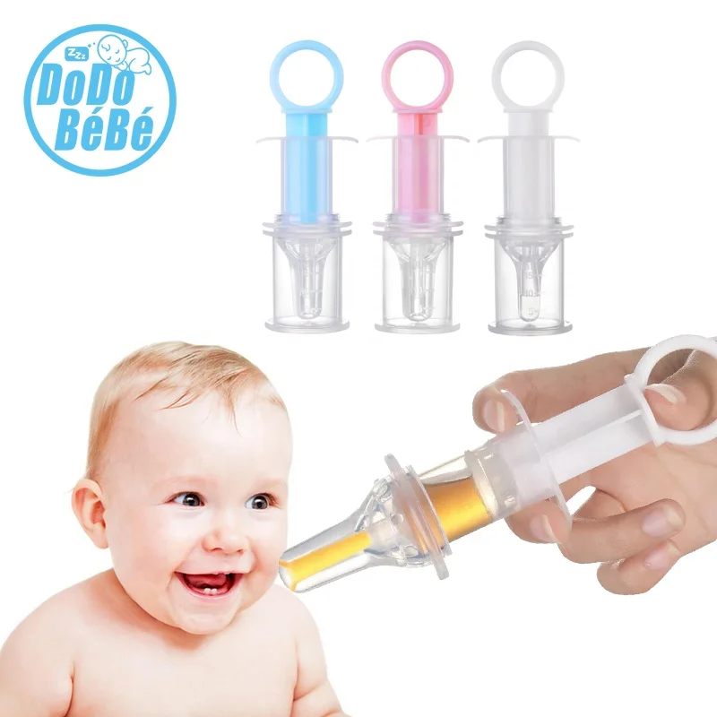 

Wholesale Baby Silicone Medicine Dispenser Baby Medicine Dropper Baby syringe feeder, Pink blue white