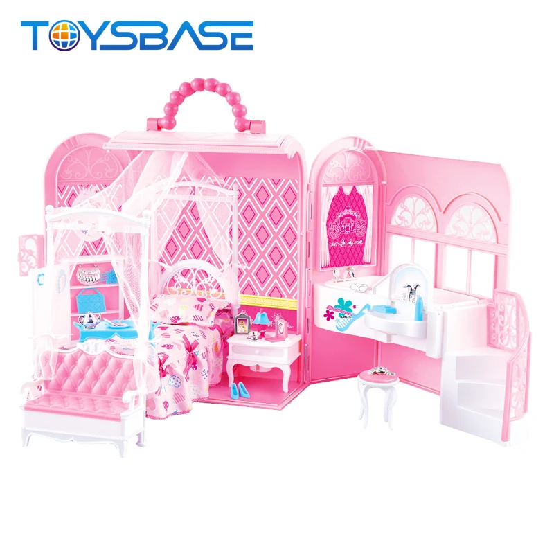 
Luxury Girl Bedroom Pretend Play Doll Houses Toy Furniture 