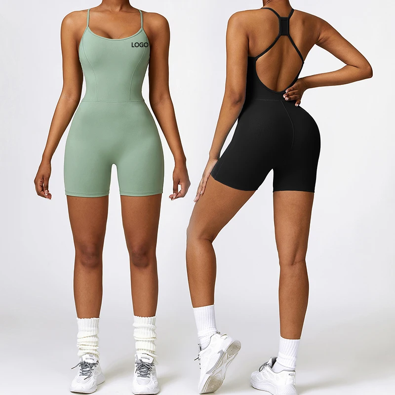 

XW-LT1008 New Best-Selling High-Quality Nylon Jumpsuit Fit Breathable Sports Yoga One-Piece Jumpsuit