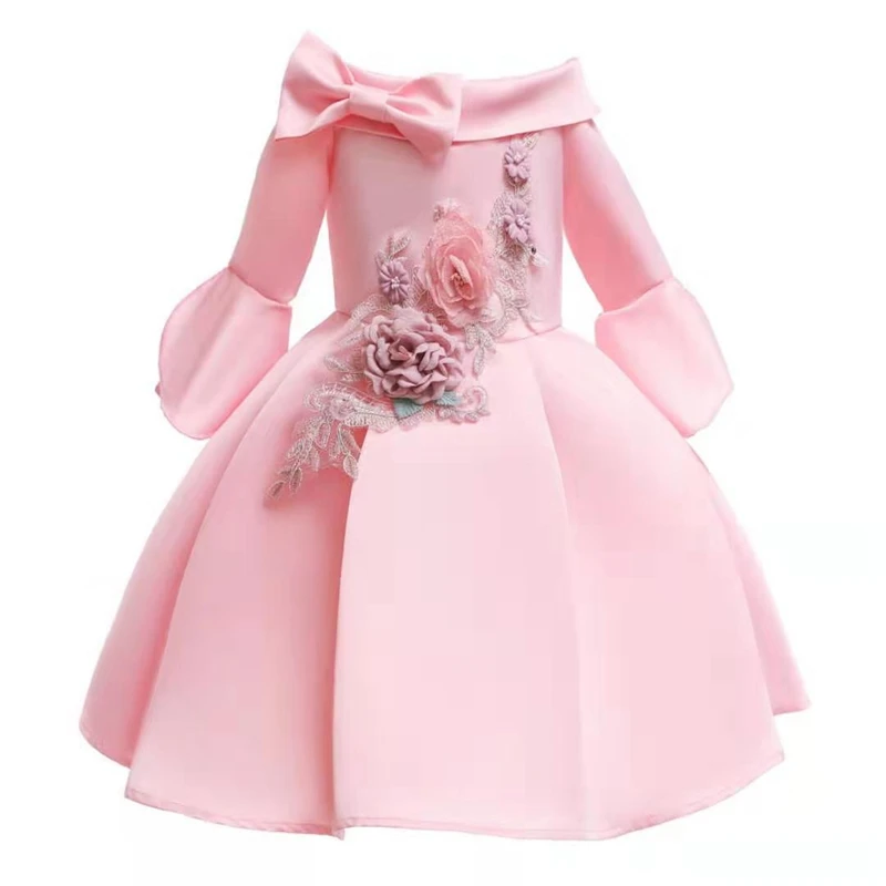 Flower Birthday Dress For Girl Of 7 Years Old For Party